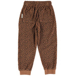 Jogging Pants Brown with Animal Print