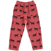 Jogging Pants Old Pink with Black Horses