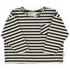 Longsleeve Shirt Ecru & Black Stripes
