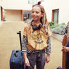 Longsleeve Shirt Ecru & Black Stripes