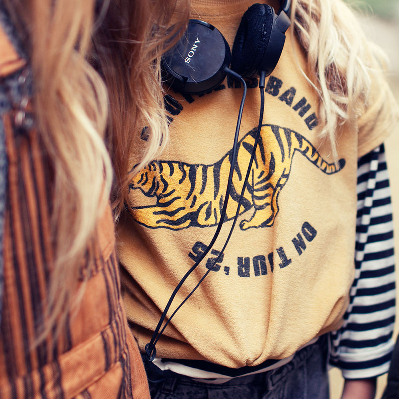 Longsleeve Shirt Ecru & Black Stripes