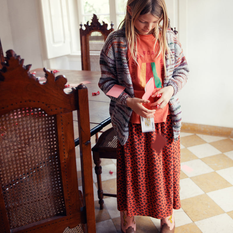 Rock Terry Cotton Terracotta with Animal Print