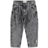 Jeans Mom Fit Trousers Washed Black Denim