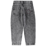 Jeans Mom Fit Trousers Washed Black Denim