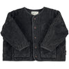 Paded Jacket Washed Black with Rock Star Print
