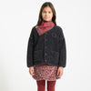 Paded Jacket Washed Black with Rock Star Print