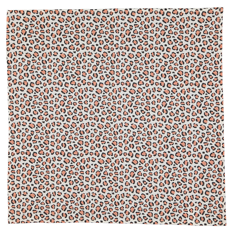 Bandana Ecru Animal Print 50 x 50 cm