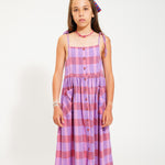 Kleid Lavender Checkered