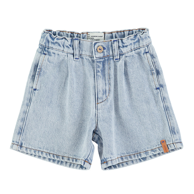 Boys Jeansshorts Washed Blue Denim