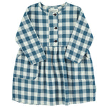 Short Dress Blue & White Checkered