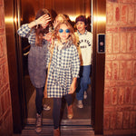 Short Dress Blue & White Checkered