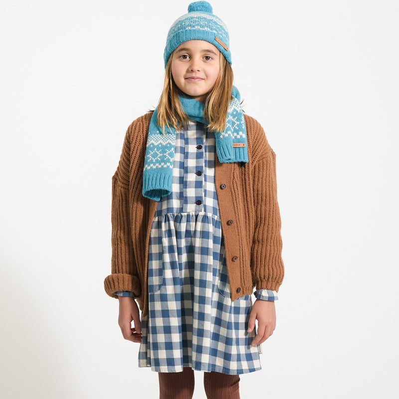 Short Dress Blue & White Checkered