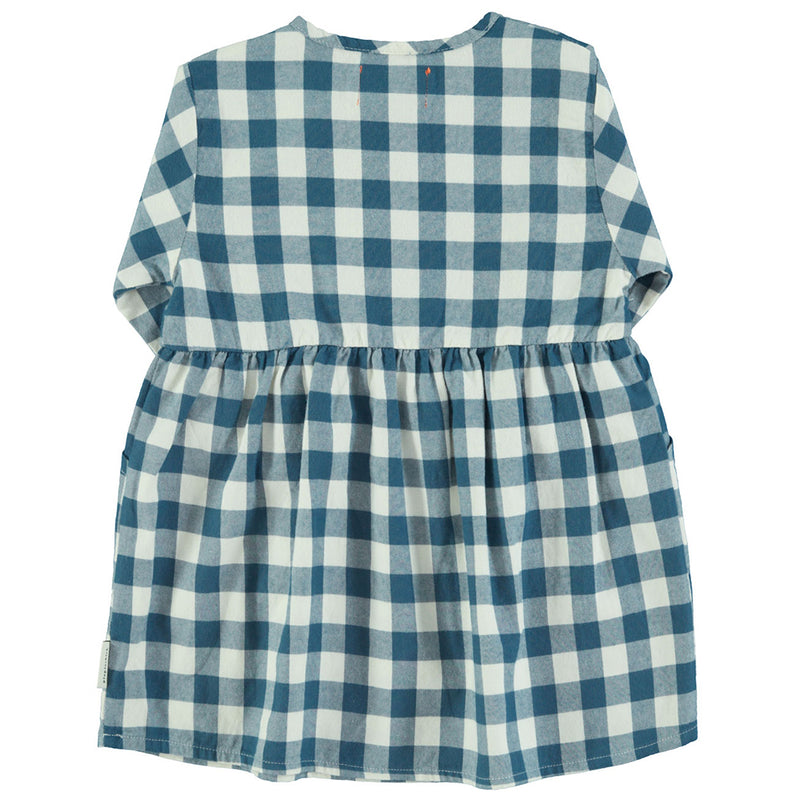 Short Dress Blue & White Checkered