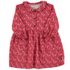 Short Dress Pink Checkered with Flowers