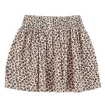 Short Skirt Pale Pink with Animal Print