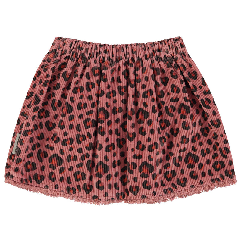 Short Skirt Pink with Animal Print