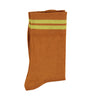 Socken Camel with Yellow Stripes