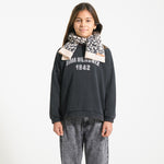 Sweatshirt Faded Black with Jimi Hendrix Print