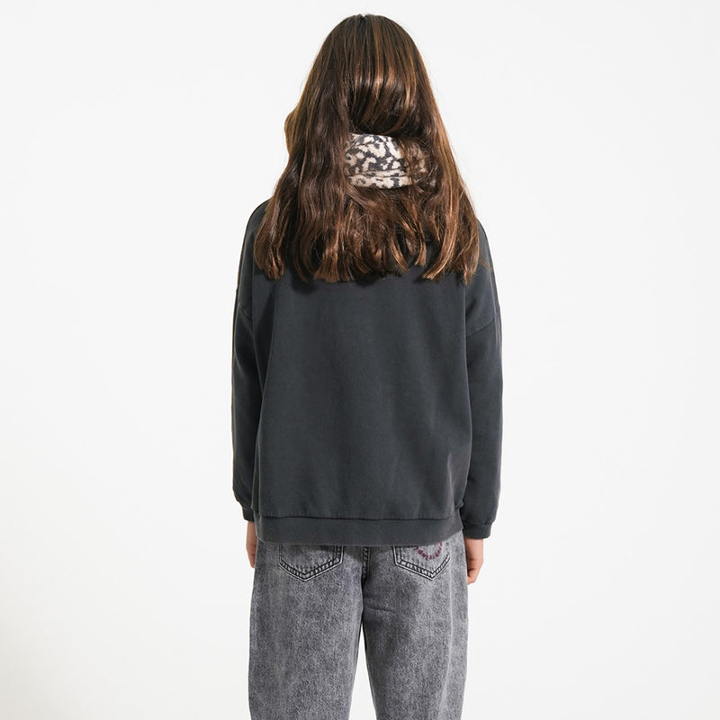 Sweatshirt Faded Black with Jimi Hendrix Print