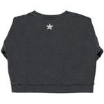 Sweatshirt Faded Black with Jimi Hendrix Print