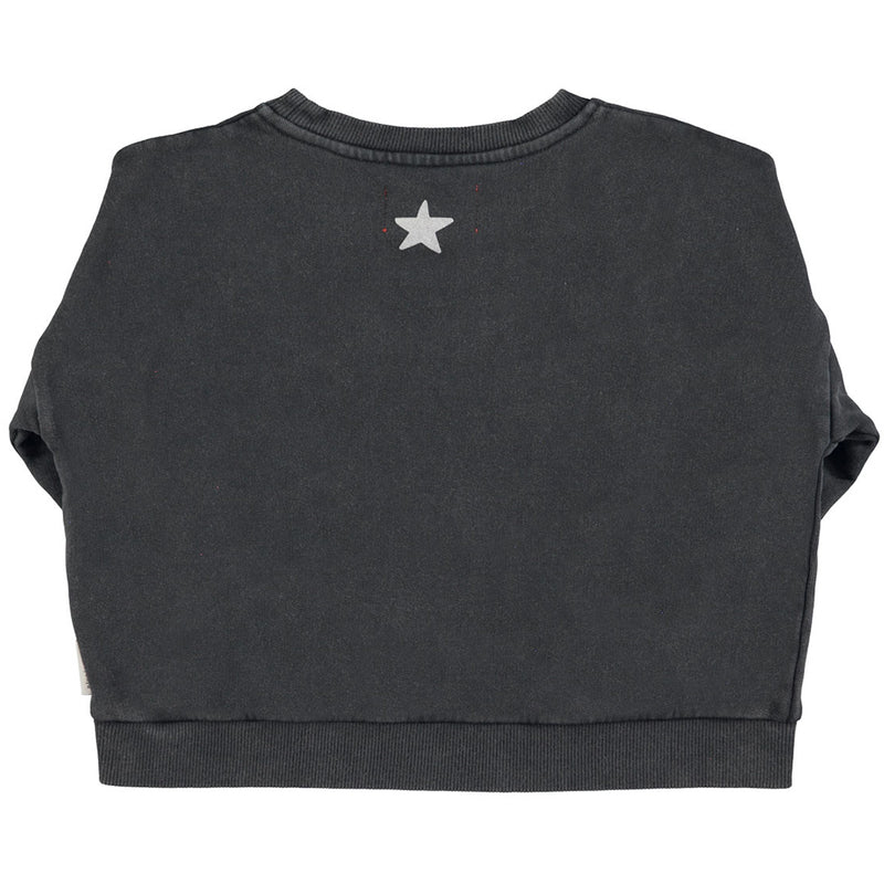 Sweatshirt Faded Black with Jimi Hendrix Print