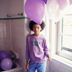 Sweatshirt Mauve with Lucky Luke Print