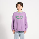 Sweatshirt Mauve with Lucky Luke Print