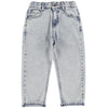 Unisex Jeans Washed Light Blue Denim