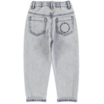 Unisex Jeans Washed Light Blue Denim