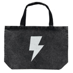 XL Bag Faded Black with Rock & Roll Print 50 x 70 cm