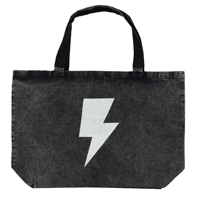 XL Bag Faded Black with Rock & Roll Print 50 x 70 cm