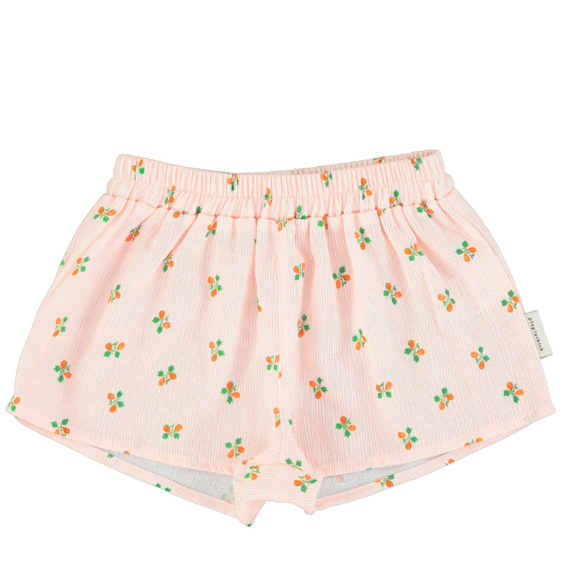 Shorts Light Pink Stripes / Little Flowers