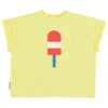 T-Shirt Yellow / Ice Cream Print