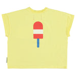 T-Shirt Yellow / Ice Cream Print