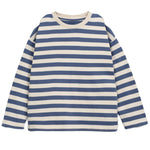 Streifen Langarmshirt recycelte & Bio-Baumwolle