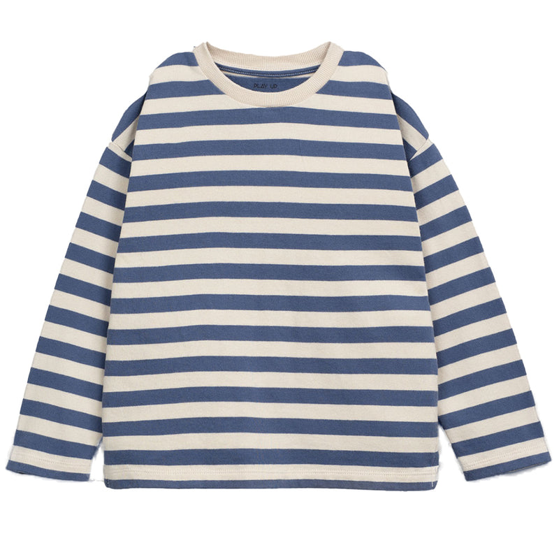 Streifen Langarmshirt recycelte & Bio-Baumwolle