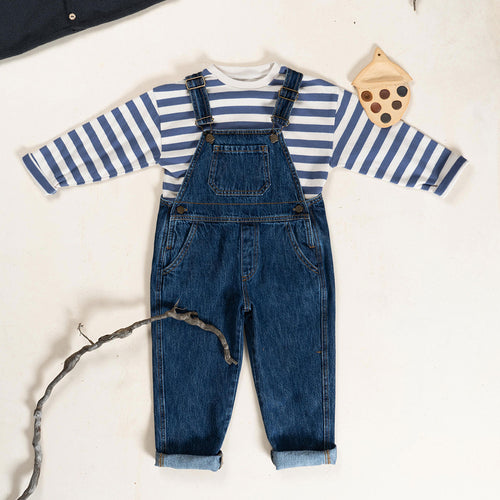 Streifen Langarmshirt recycelte & Bio-Baumwolle