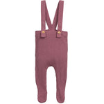 Baby Leggings mit Füssen und Hosenträgern Bio-Baumwolle