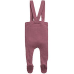 Baby Leggings mit Füssen und Hosenträgern Bio-Baumwolle