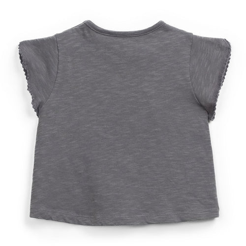T-Shirt Bio-Baumwolle mit Schulterknöpfen