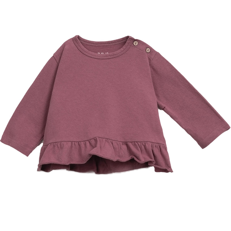 Langarmshirt recycelte & Bio-Baumwolle