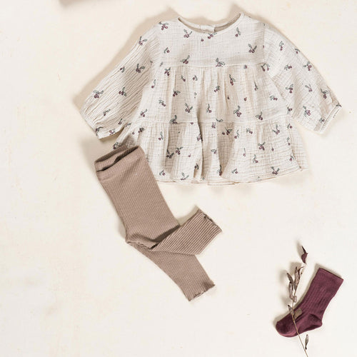 Ripp-Leggings Bio-Baumwolle