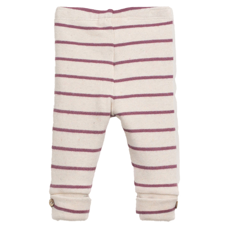Streifen-Leggings recycelten Fasern