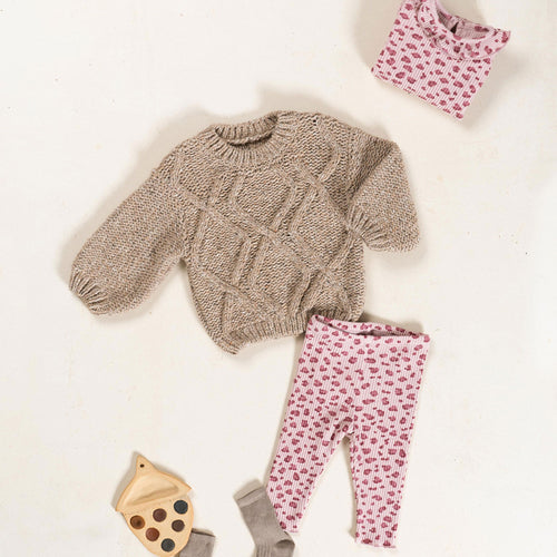 Ripp-Leggings Bio-Baumwolle