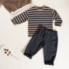 Streifen Langarmshirt recycelte & Bio-Baumwolle