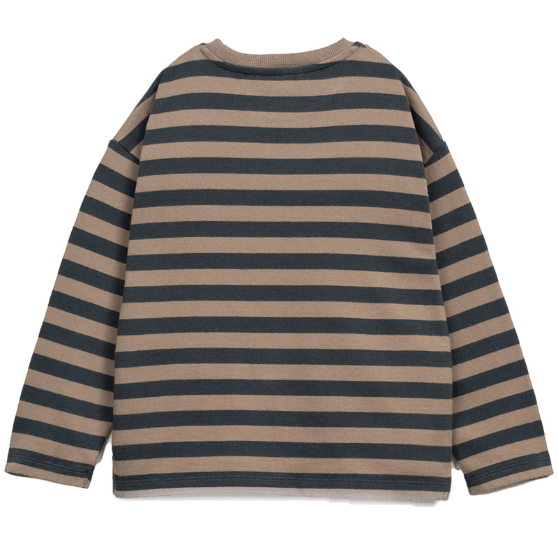 Streifen Langarmshirt recycelte & Bio-Baumwolle