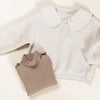 Rollkragen Ripp-Shirt Bio-Baumwolle