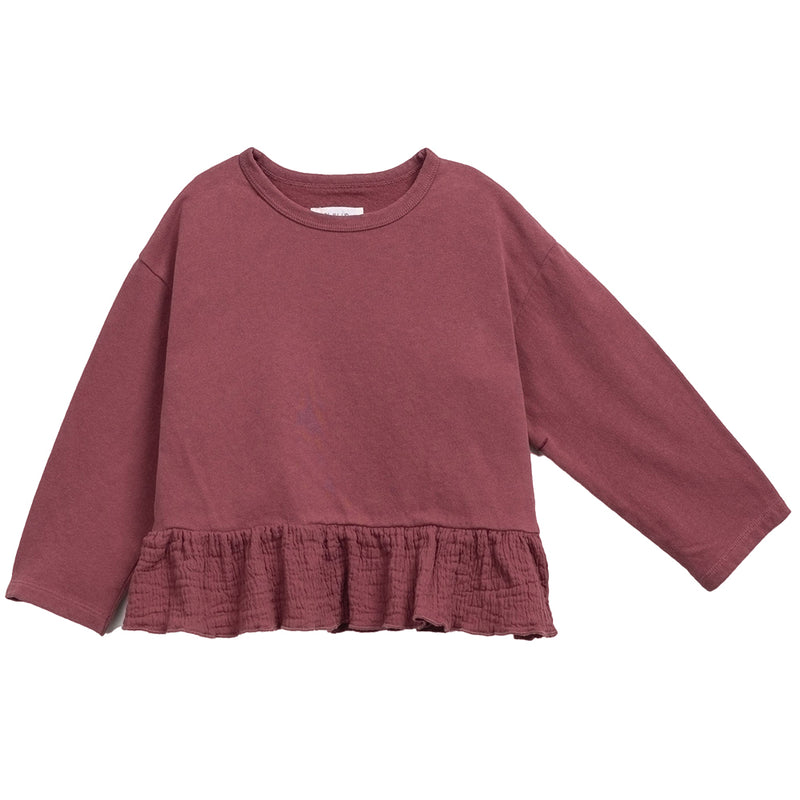Langarmshirt recycelte & Bio-Baumwolle