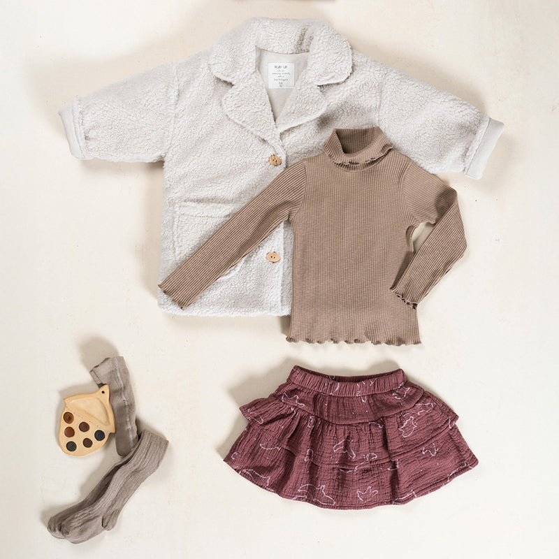 Rock integriert mit Shorts aus Baumwolle