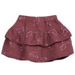 Rock integriert mit Shorts aus Baumwolle